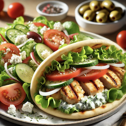 Chicken Souvlaki Dinner - $15.00